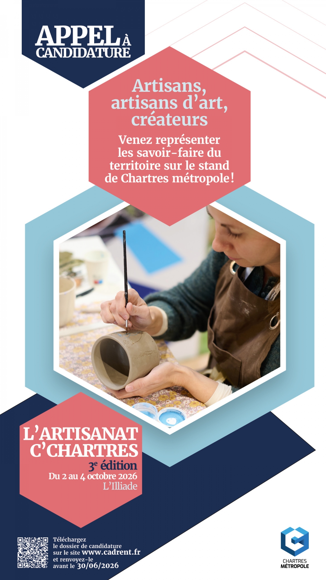 Image actualité Appel à candidature - stand Chartres métropole - L'Artisanat C'Chartres du 02 au 04 octobre 2026
