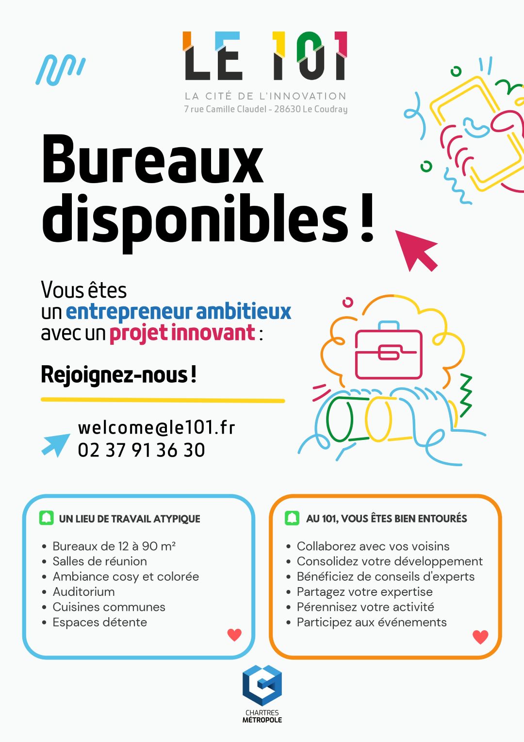 Image actualité BUREAUX DISPONIBLES!