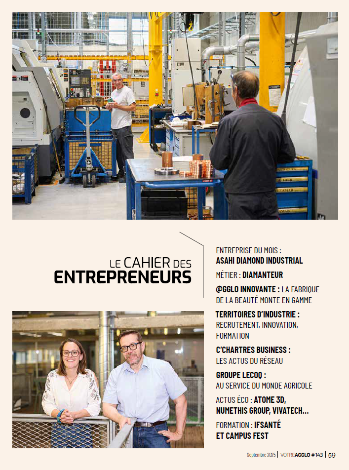 Image actualité Le cahier des Entrepreneurs Votre AGGLO # 143 - septembre 2025