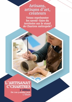 Image actualité Appel à candidature - stand Chartres métropole - L'Artisanat C'Chartres du 02 au 04 octobre 2026